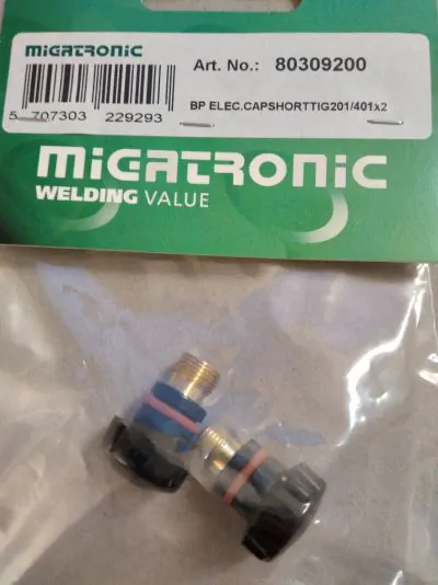 Elektrodehætte kort til TIG 201/401 2 Stk. Migatronic