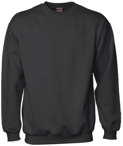 Klassisk sweatshirt sort 0600 S - L - 3 XL ID