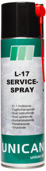 Servicespray/Fugtfjerner L-17 500ml, Unican