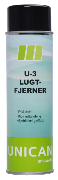 Lugtfjernerspray 500ml U-3 Unican